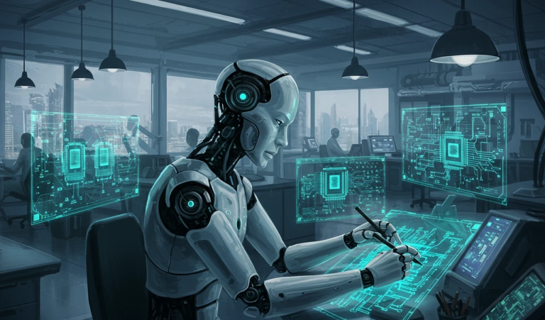 robots, gráficos y tecnología digital