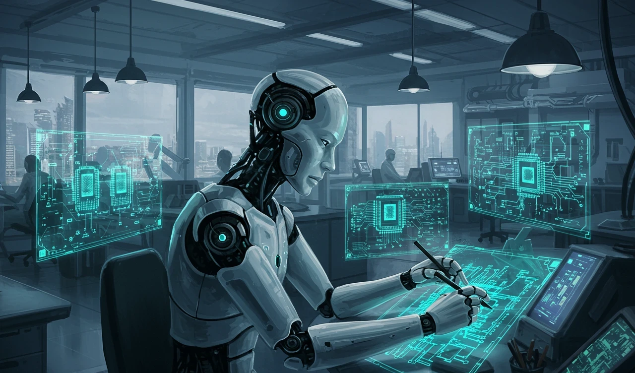 robots, gráficos y tecnología digital