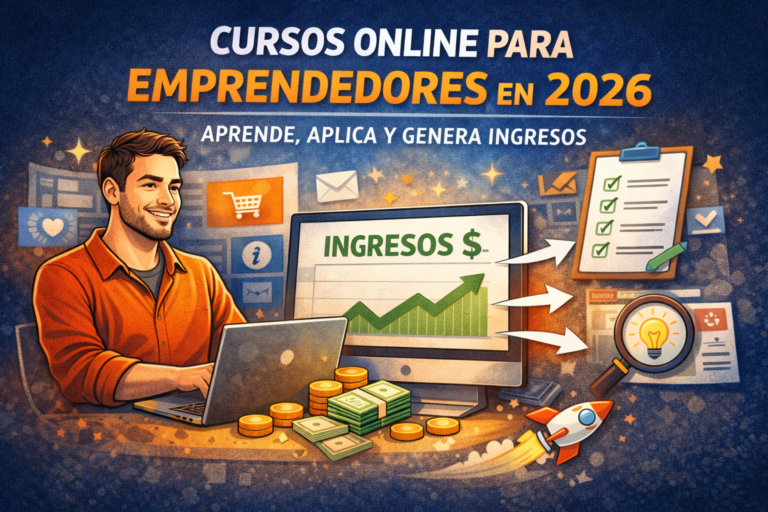 cursos online para emprendedores en 2026 aprender aplicar y generar ingresos desde cero