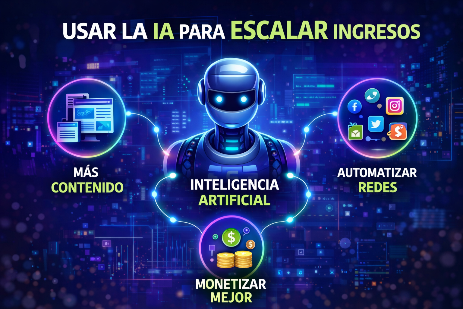 Uso de inteligencia artificial para monetizar un negocio digital