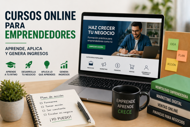 Cursos online para emprendedores: aprende, aplica y genera ingresos