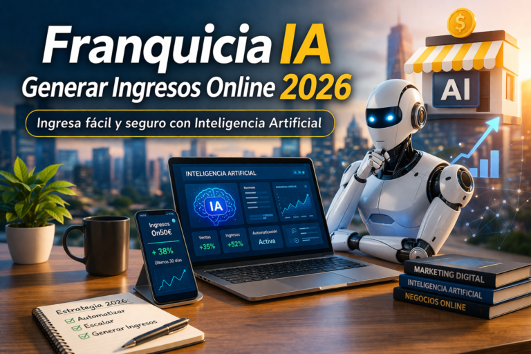 franquicia ia generar ingresos online 2026 negocio digital inteligencia artificial