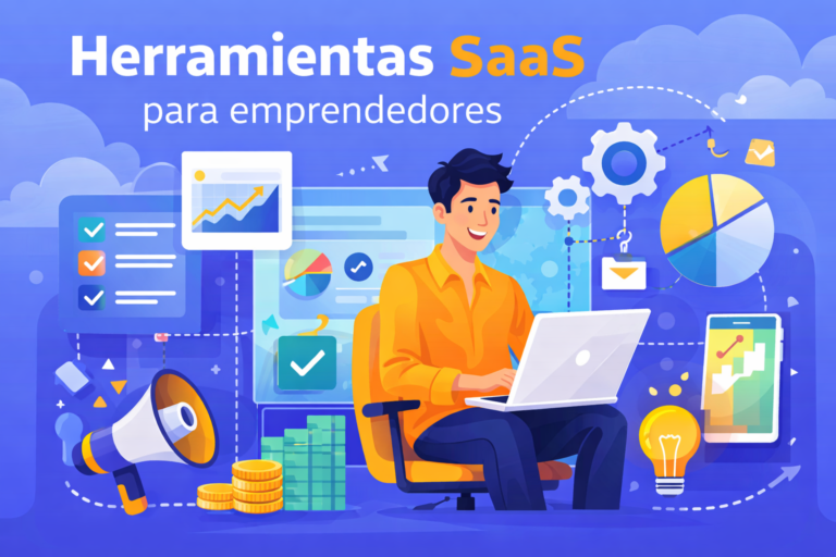 Mejores herramientas SaaS para emprendedores en 2026, productividad, marketing y gestión online