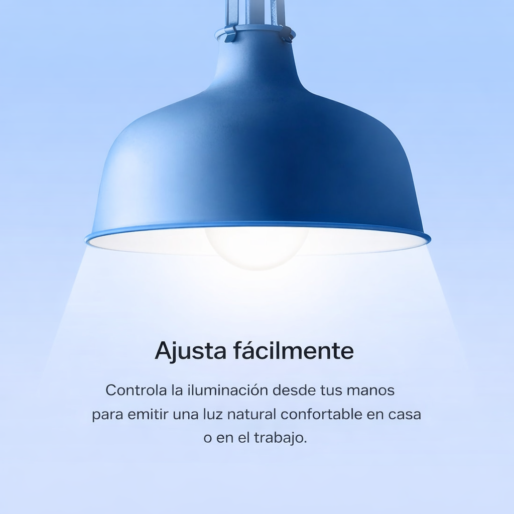 Bombilla inteligente Tapo L520E WiFi LED regulable con luz blanca ajustable para controlar la iluminación del hogar desde móvil o voz.