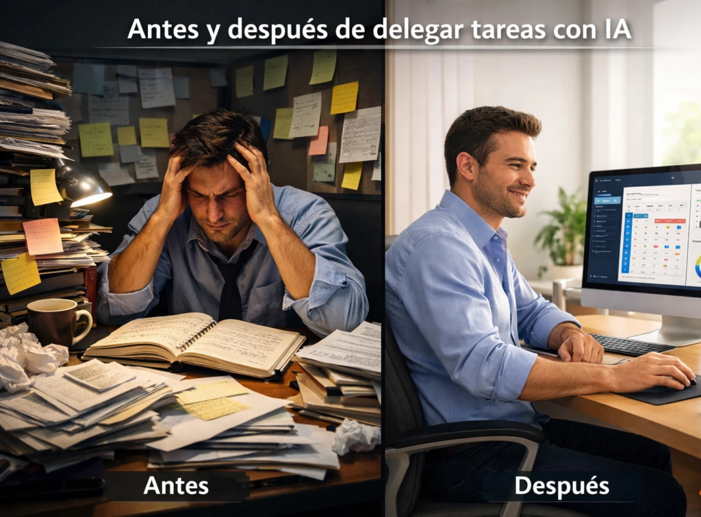 Delegar tareas con IA