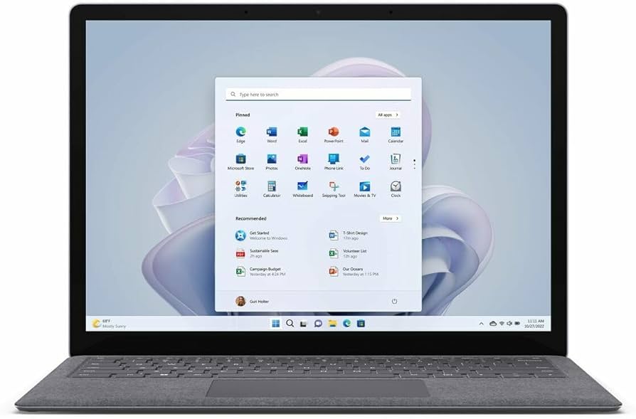 Microsoft Surface Laptop portátil para teletrabajo