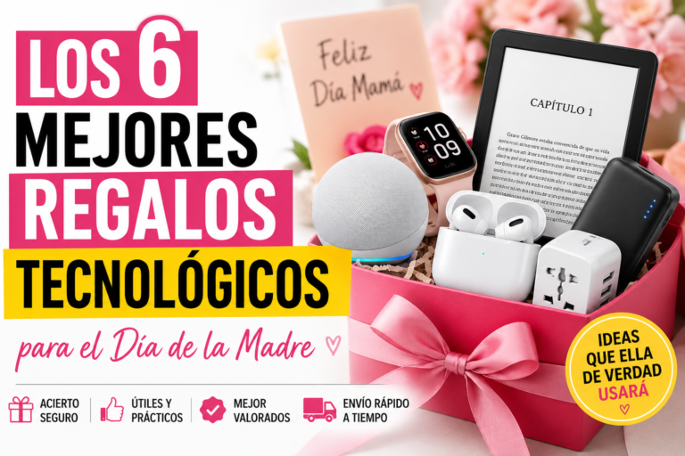 Regalos tecnológicos para el Día de la Madre con smartwatch, auriculares, Kindle, altavoz inteligente y gadgets útiles para acertar seguro