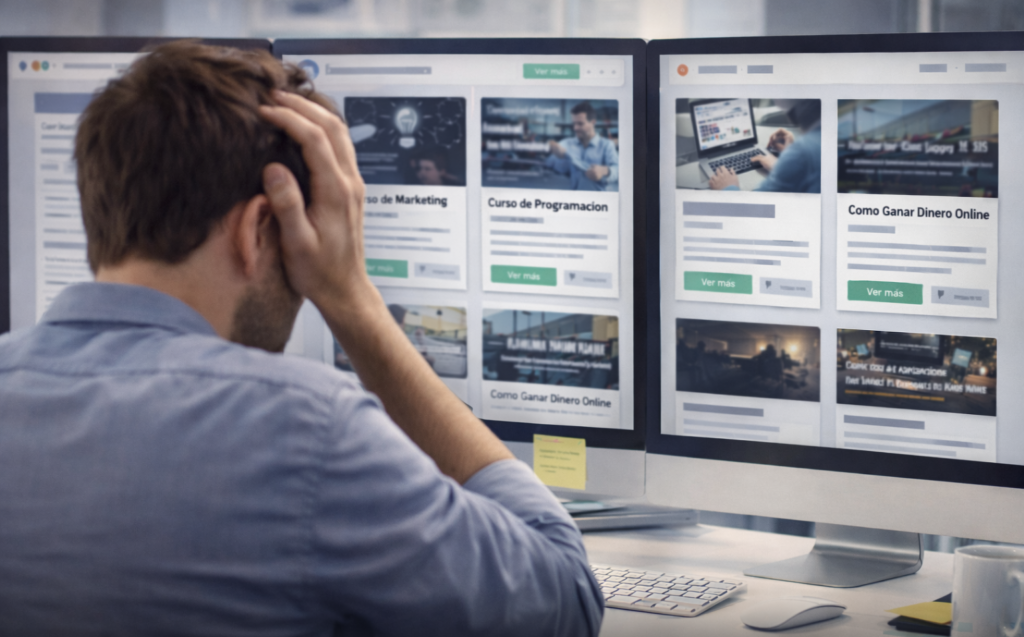 hacer demasiados cursos online sin avanzar en 2026