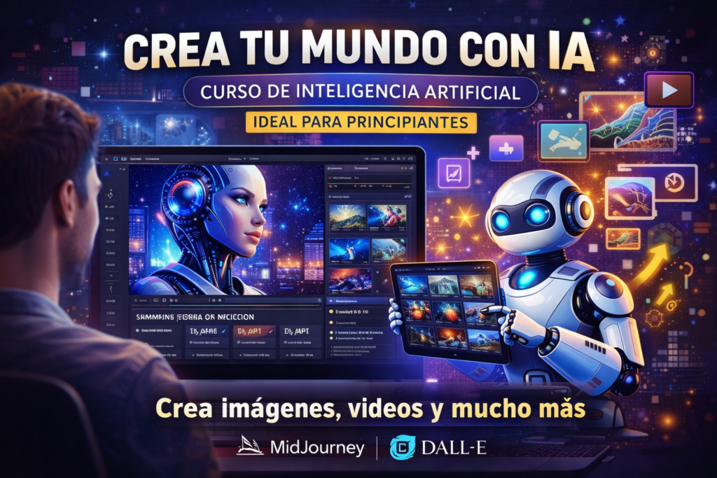 curso inteligencia artificial principiantes crear contenido fácil