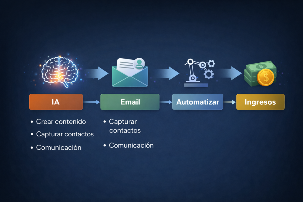 flujo para automatizar tareas con IA y generar ingresos