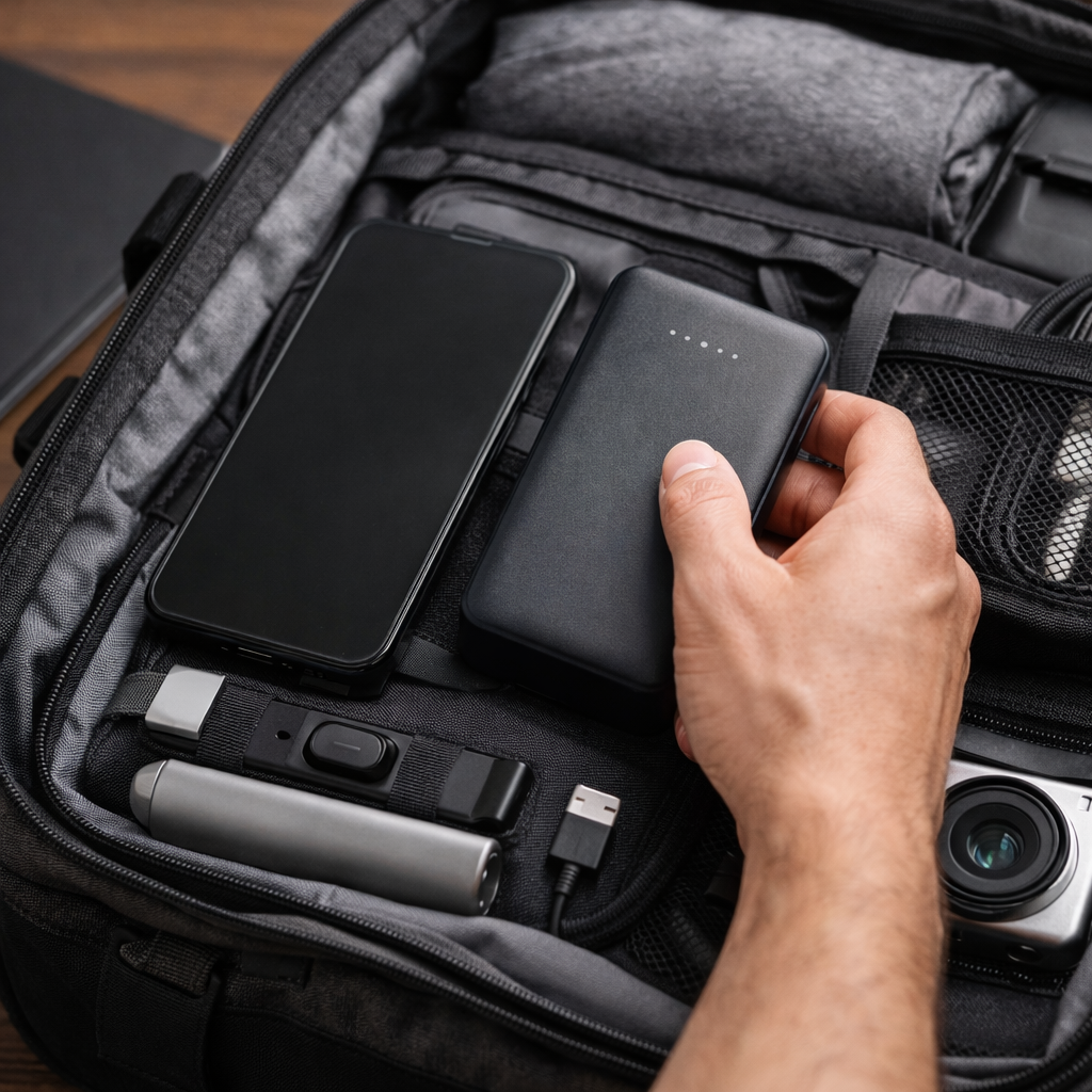 power bank compacta gadgets imprescindibles para viajar 2026