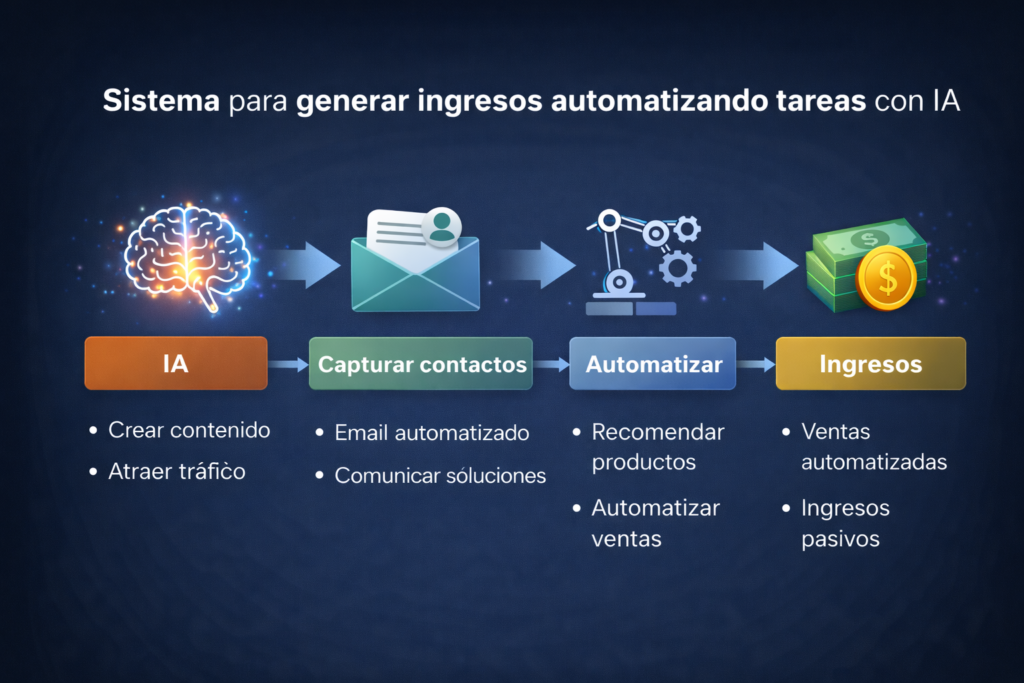 sistema para generar ingresos automatizando tareas con IA