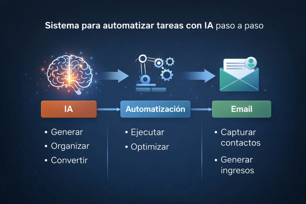 sistema para automatizar tareas con IA paso a paso