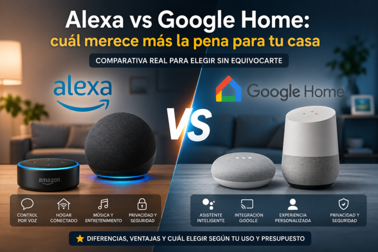 Alexa vs Google Home comparativa de altavoces inteligentes para elegir el mejor para casa