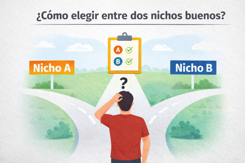 como elegir entre dos nichos rentables para afiliados