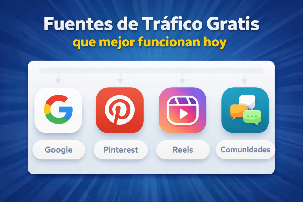 fuentes de trafico gratis para embudo de ventas