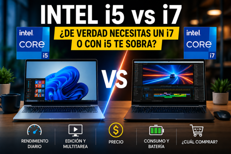 Intel i5 vs i7 comparativa para elegir portátil según rendimiento y precio