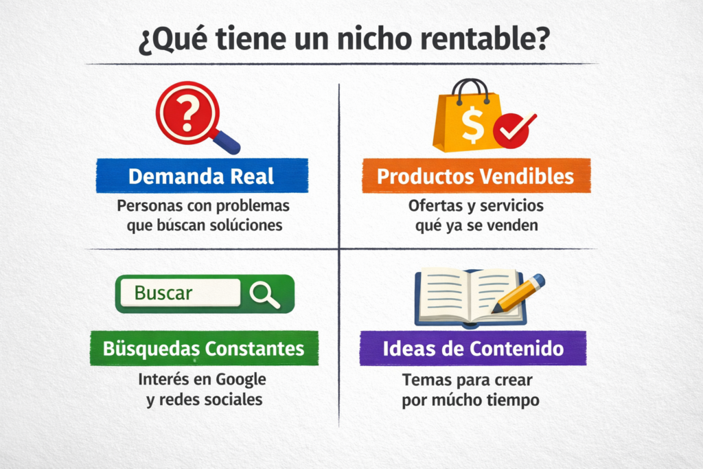 que tiene un nicho rentable para marketing de afiliados