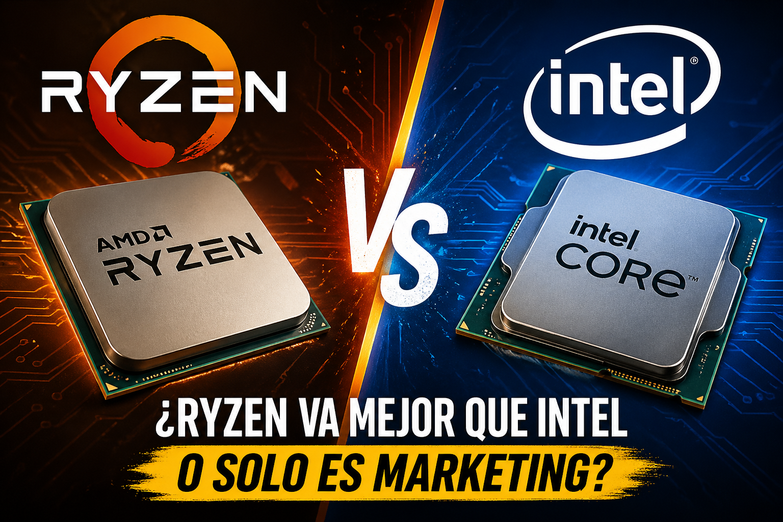 Ryzen vs Intel comparativa de procesadores para elegir portátil según rendimiento y uso real