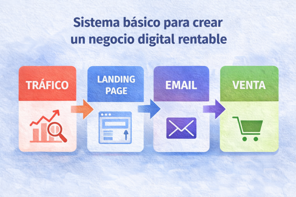 sistema basico para crear un negocio digital rentable
