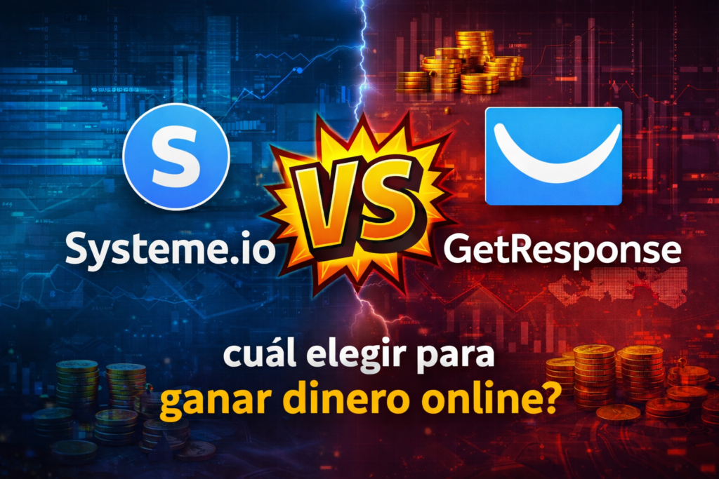 systeme.io vs getresponse cual elegir para ganar dinero online