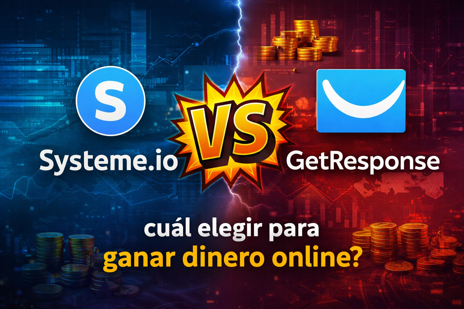 systeme.io vs getresponse cual elegir para ganar dinero online comparativa