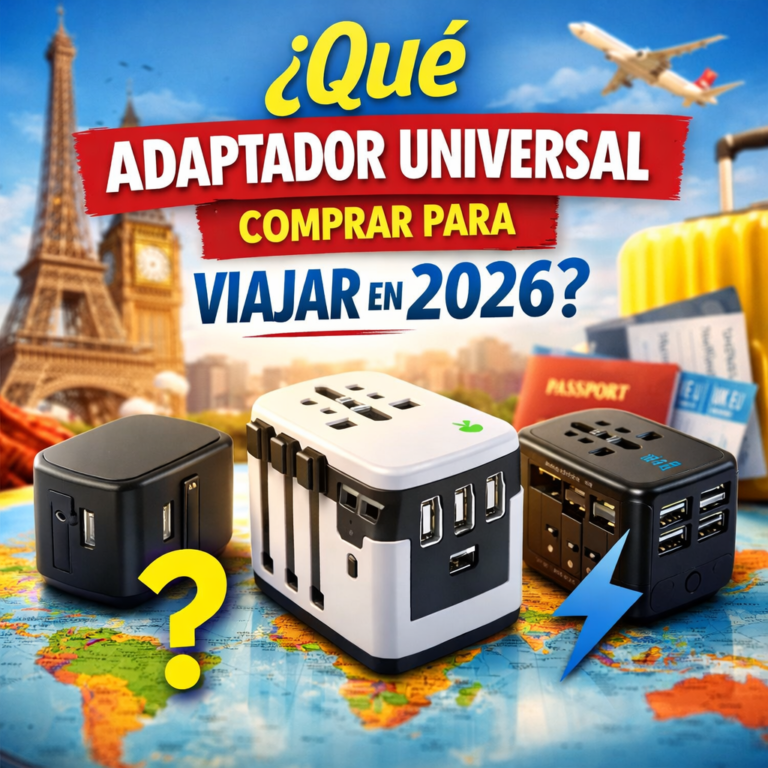 qué adaptador universal comprar para viajar en 2026 comparativa adaptadores enchufe internacional