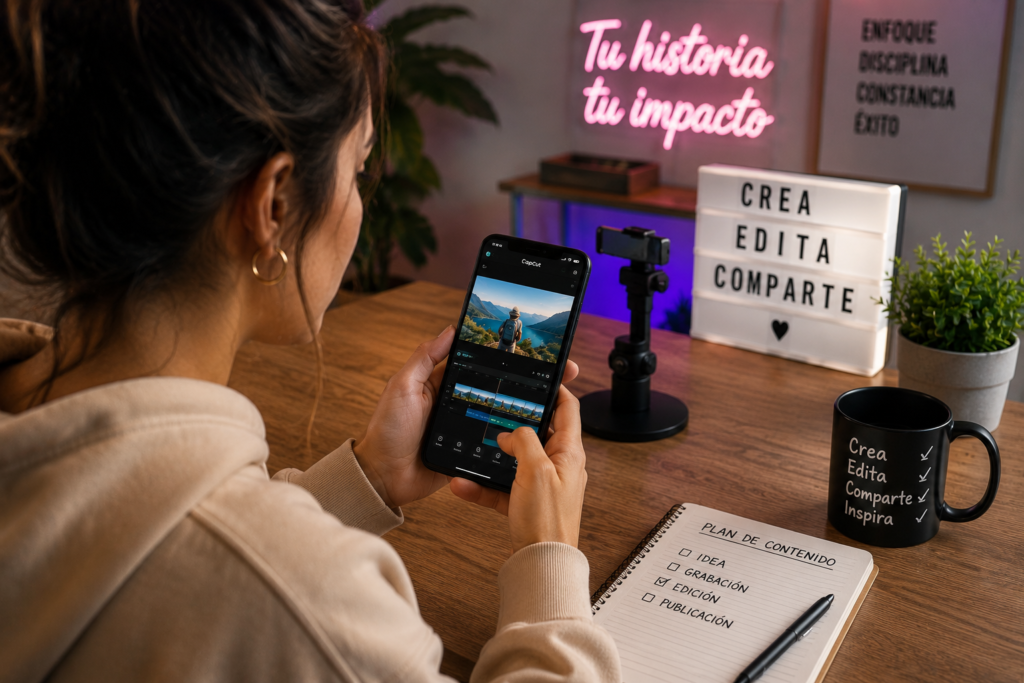 curso de CapCut para editar vídeos desde el móvil