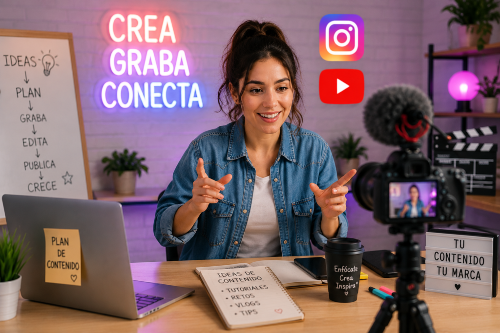 curso para crear contenido en YouTube e Instagram