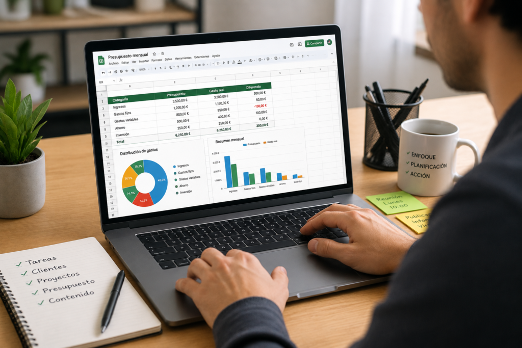 curso para aprender Google Sheets desde básico hasta avanzado y mejorar productividad
