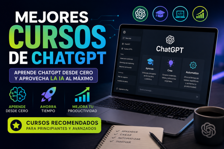 mejores cursos de ChatGPT para aprender inteligencia artificial desde cero