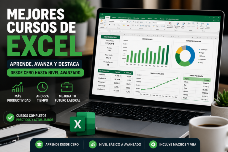 mejores cursos de Excel para aprender desde cero y mejorar productividad