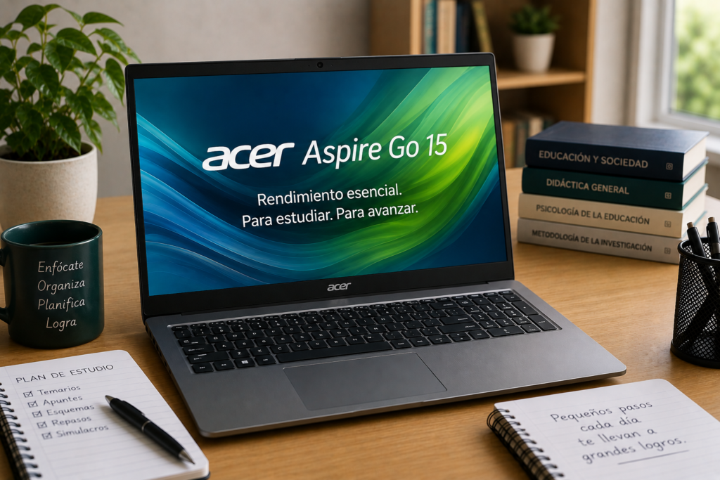 Acer Aspire Go 15 recomendado para estudiantes y opositores que buscan el máximo ahorro sin renunciar a una buena experiencia de uso.